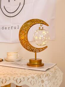 1 pieza Luz de la decoración luna en forma de - Amarillo - Ver 4