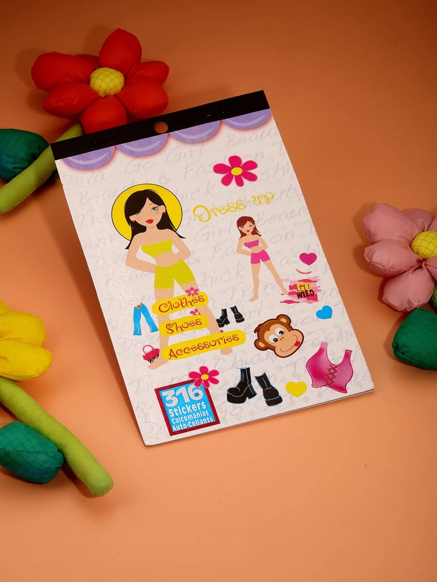 1 pieza Pegatina con estampado de dibujos animados - Multicolor - Ver 1