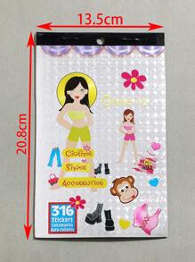 1 pieza Pegatina con estampado de dibujos animados - Multicolor - Ver 4