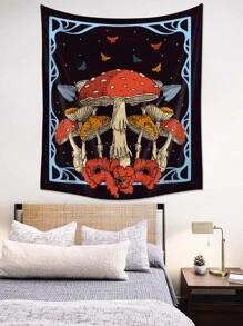 Mushroom Pattern Tapestry