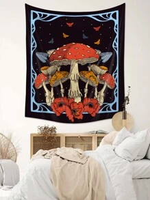 Mushroom Pattern Tapestry