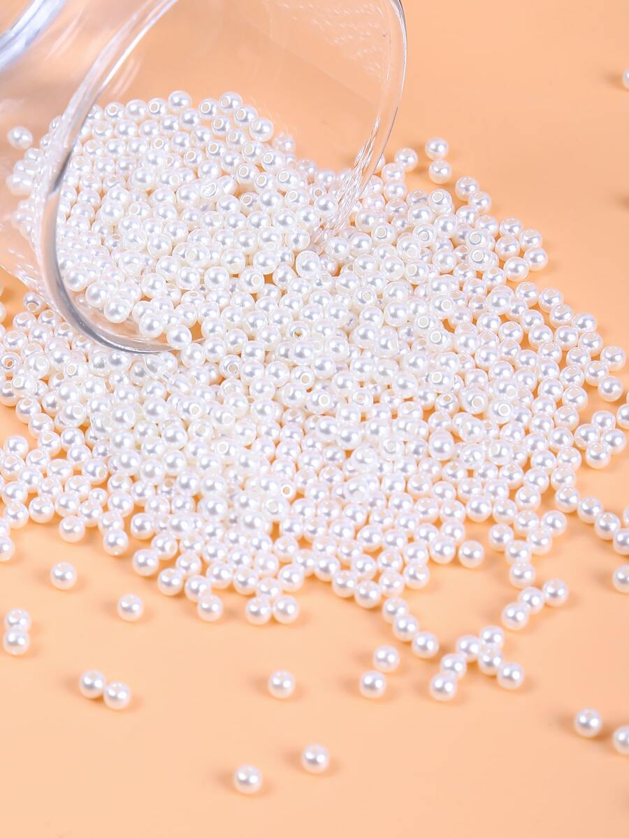 900pcs/Set Faux Pearl DIY Jewelry Accessory - Beige - View 1