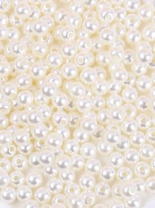 250pcs/Set Faux Pearl DIY Jewelry Accessory - Beige - View 5