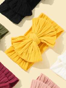 6pcs Baby Soft Nylon Headbands With Bowknot - Multicolor - View 4