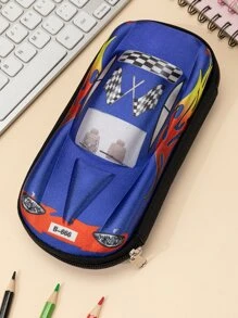 1入組車圖案筆袋 - 彩色 - 查看 1