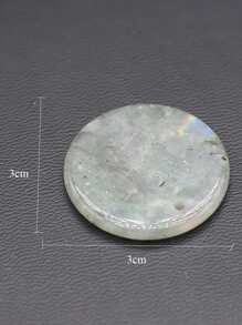 1 mặt dây chuyền DIY hình tròn thời trang dành cho nữ để làm trang sức DIY - Màu Xám nhạt - Xem 3