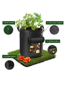 1入組植物種植袋家用花園土豆盆溫室蔬菜種植袋保濕花園立式花園袋工具