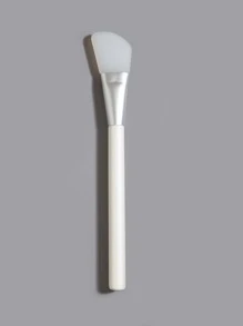 1pc Wooden Facial Brush - White - View 1