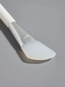 1pc Wooden Facial Brush - White - View 2