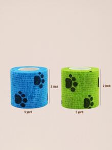 1roll Random Cartoon Paw Pattern Pet Bandage - Multicolor - View 3