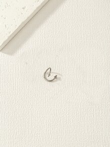 1入組圓錐裝飾耳環 - 淺灰色 - 查看 2