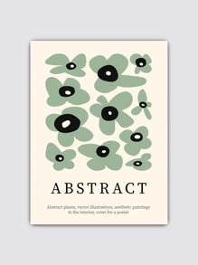 花和標語圖案裱框畫 - 彩色 - 查看 5