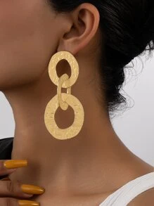 Bông tai lủng lẳng - Vàng - Xem 1