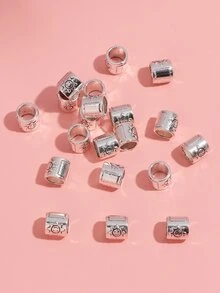 20pcs/set Sun Detail DIY Bead - Silver - View 1