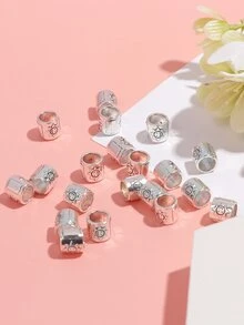 20pcs/set Sun Detail DIY Bead - Silver - View 3