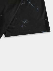 ROMWE MEN Guys Tie Dye Skeleton & Slogan Graphic Tee - Multicolor - View 4