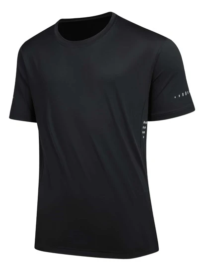 Manfinity Running 男士波点印花运动T恤 健身上衣 压缩衣