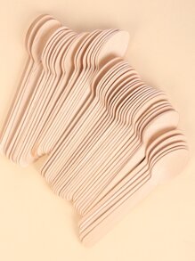 50 piezas Cuchara de madera desechable - Caqui - Ver 5