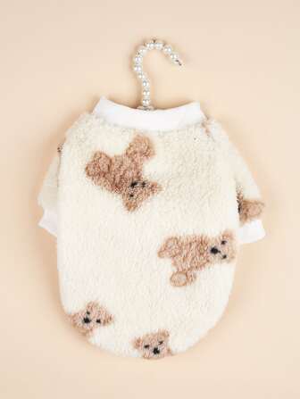 1件印花宠物卫衣，适合狗和猫