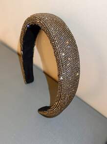 Rhinestone trang trí Headband - Vàng - Xem 3