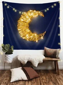 月亮印花掛毯 - 彩色 - 查看 1