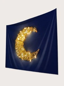 月亮印花掛毯 - 彩色 - 查看 2