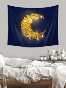 月亮印花掛毯 - 彩色 - 查看 4