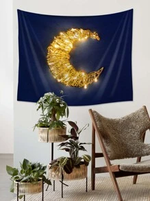 月亮印花掛毯 - 彩色 - 查看 7