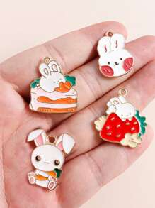 10入組/套隨機貓DIY吊墜 - 彩色 - 查看 5