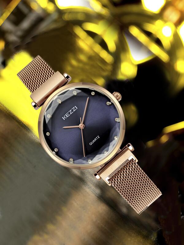 Reloj de pulsera minimalista con correa magnética Kezzi
