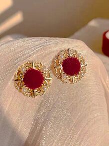 Đồ trang trí Ngọc Trai giả Bông tai stud - Nhiều màu - Xem 3