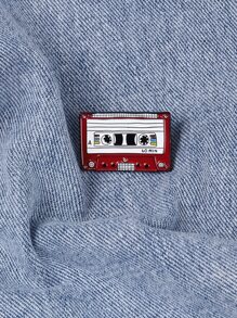 Magnetic Tape Design Brooch - Multicolor - View 4