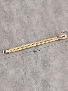 Vòng tay nam tối giản - Màu Khaki - Xem 3