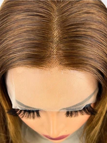 Ren trong suốt Sóng cơ thể lỏng lẻo 13 X 4 Tóc giả bằng ren phía trước 150% -180% Mật độ Tóc giả ngắn bằng tóc người Màu nổi bật Nhiệt độ cao dành cho nữ Màu nổi bật - S4/27 - Xem 4