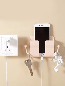 Paste Wall Mount Phone Holder - Pink - View 3