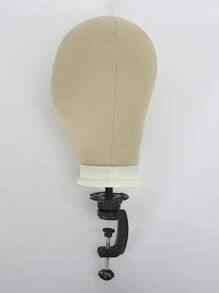 22 Inch Mannequin Head With Stand - Beige - View 1