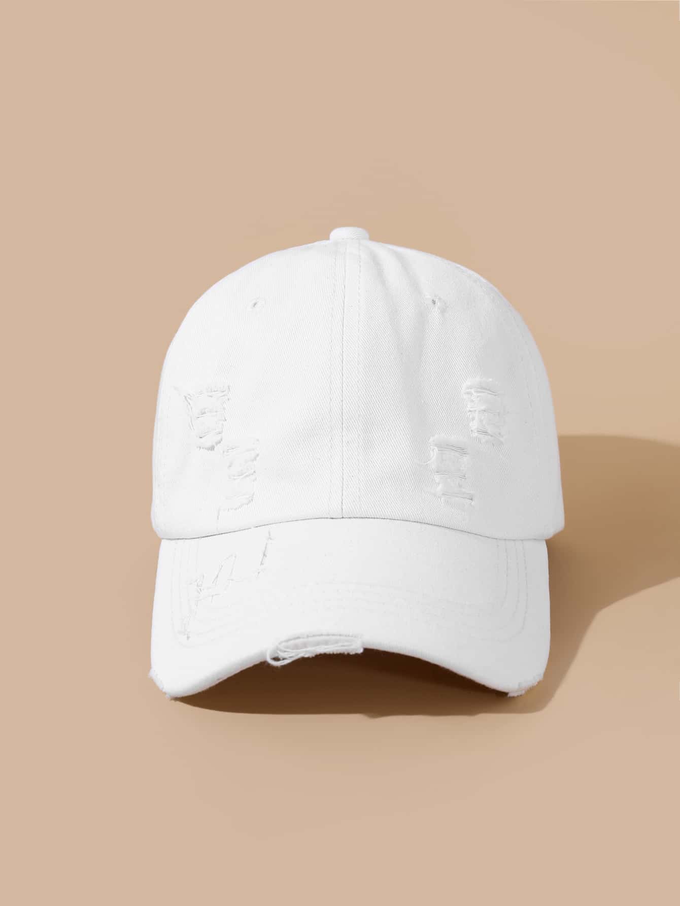1pc Men's New Washed Distressed Hat With Brim, Suitable For Spring/Summer Outdoor Activities & Daily Wear Street