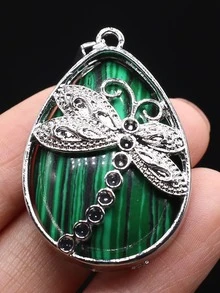 Water-drop DIY Pendant - Green - View 2