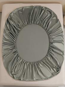 素色緞面床笠套裝不附內芯 - 灰色 - 查看 3