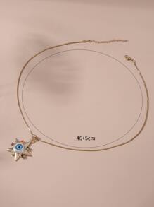 Star Charm Necklace - Multicolor - View 3