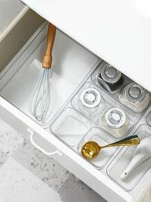 1 pieza transparente Cajón Caja de almacenamiento - transparente - Ver 1