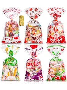10入組復活節圖案打包袋 - 彩色 - 查看 1