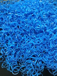 1000个蓝色弹力发圈 Teenitor 多色发圈 发绳 弹性橡皮筋 休闲、健身、发饰、马尾辫、发圈、发绳、发圈、发圈、发饰
