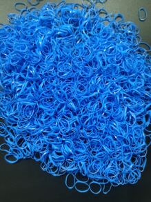 1000个蓝色弹力发圈 Teenitor 多色发圈 发绳 弹性橡皮筋 休闲、健身、发饰、马尾辫、发圈、发绳、发圈、发圈、发饰