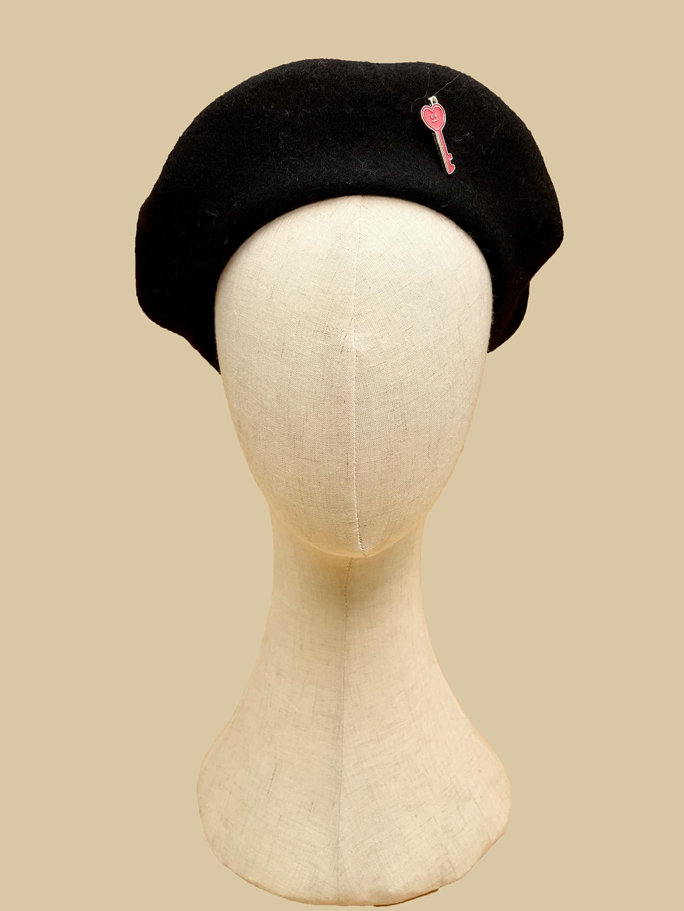 鑰匙裝飾貝雷帽