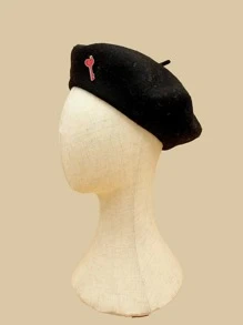 鑰匙裝飾貝雷帽