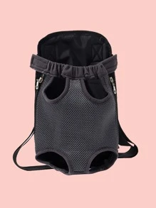 Túi vận chuyển vật nuôi di động 1pc - Màu xám đen - Xem 1