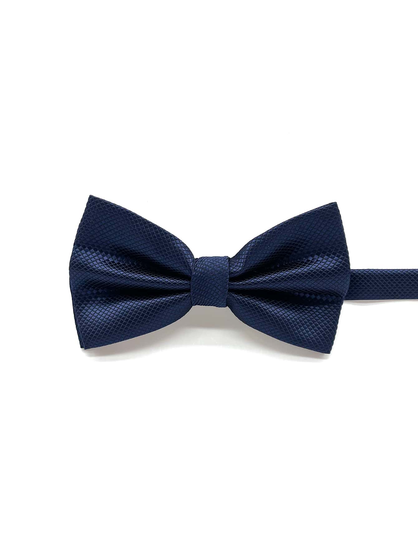 Corbata de lazo sólido para hombre duradera, versátil y con estilo, adecuada para todas las ocasiones - Azul - Ver 1