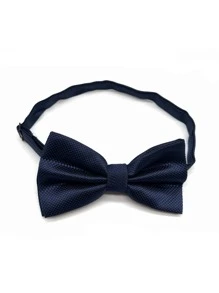 Corbata de lazo sólido para hombre duradera, versátil y con estilo, adecuada para todas las ocasiones - Azul - Ver 5