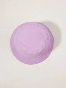 Sombrero cubo con estampado de letra - Púrpura malva - Ver 2